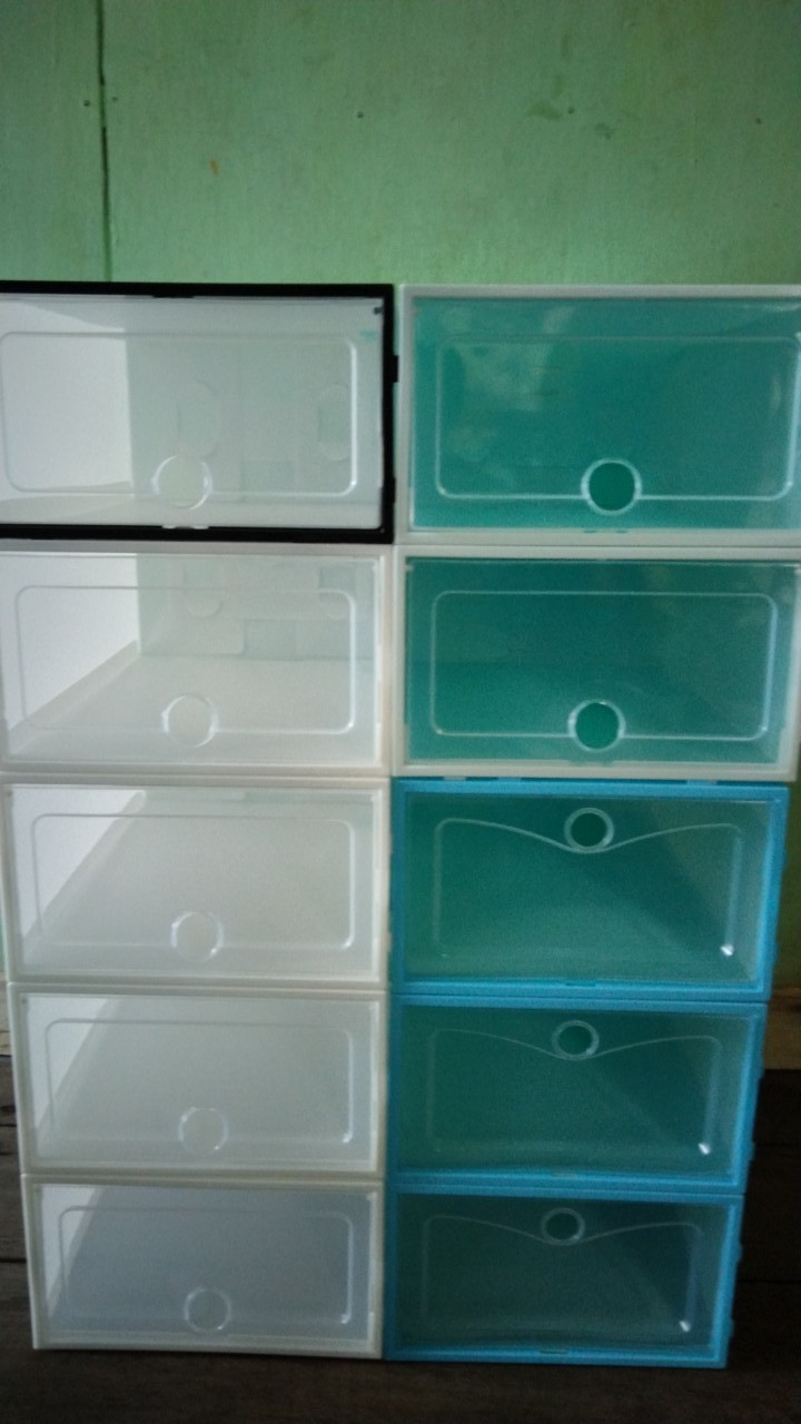 [300 Gram] Kotak Sepatu Tebal Lipat / Box Sepatu Lipat / Kotak Sepatu Transparan Cod