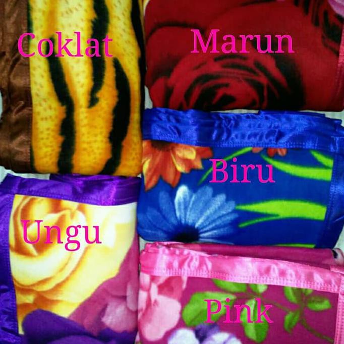 Selimut Rosanna - Selimut Polos - Selimut Tidur - Selimut Bulu