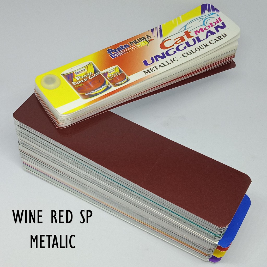 CAT PENTA WINE RED 200 gram - penta merah maron - cat merah maron - cat mobil merah - cat motor merah - cat penta super gloss