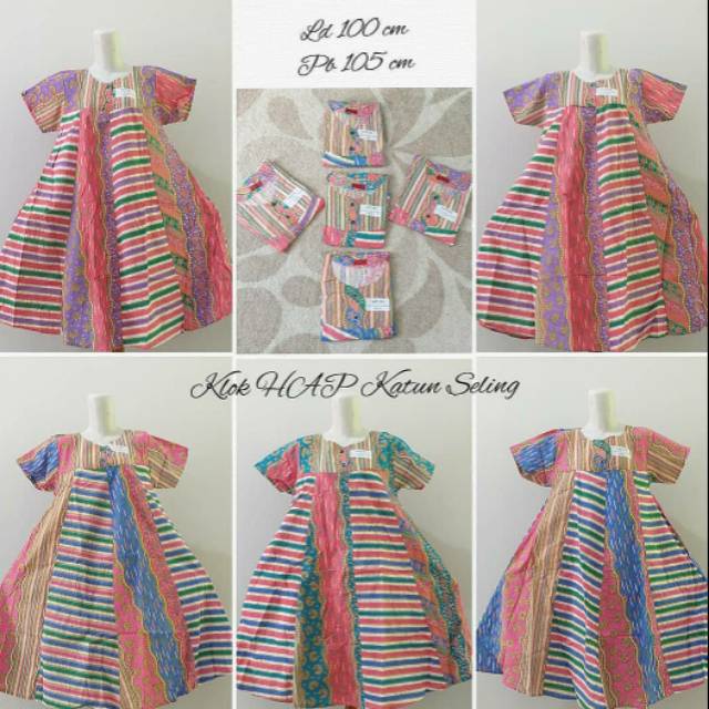 Daster batik katun HAP Klok payung oleh oleh Jogja daster lurik