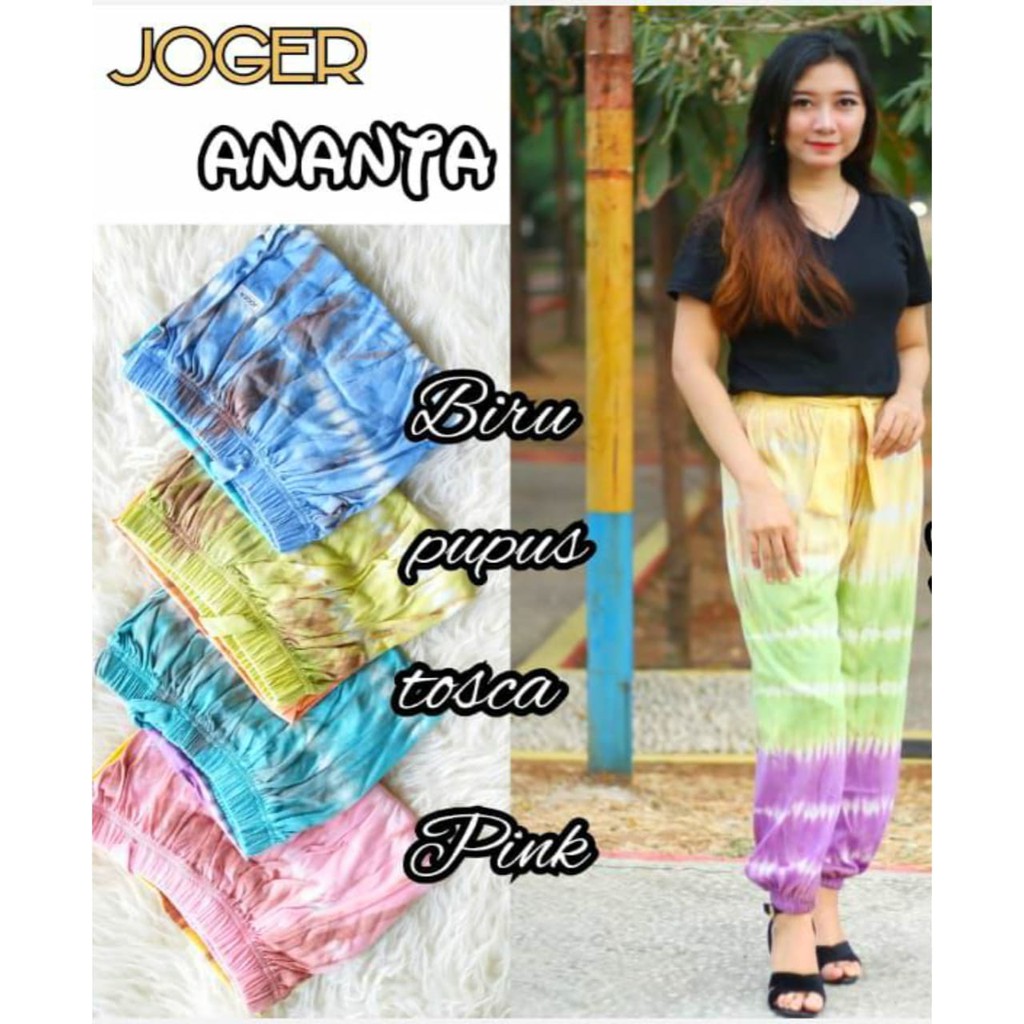 Jogger - Celana Joger Wanita Muat BB 80 kg - Bahan Kaos Tebal - Toko B2M