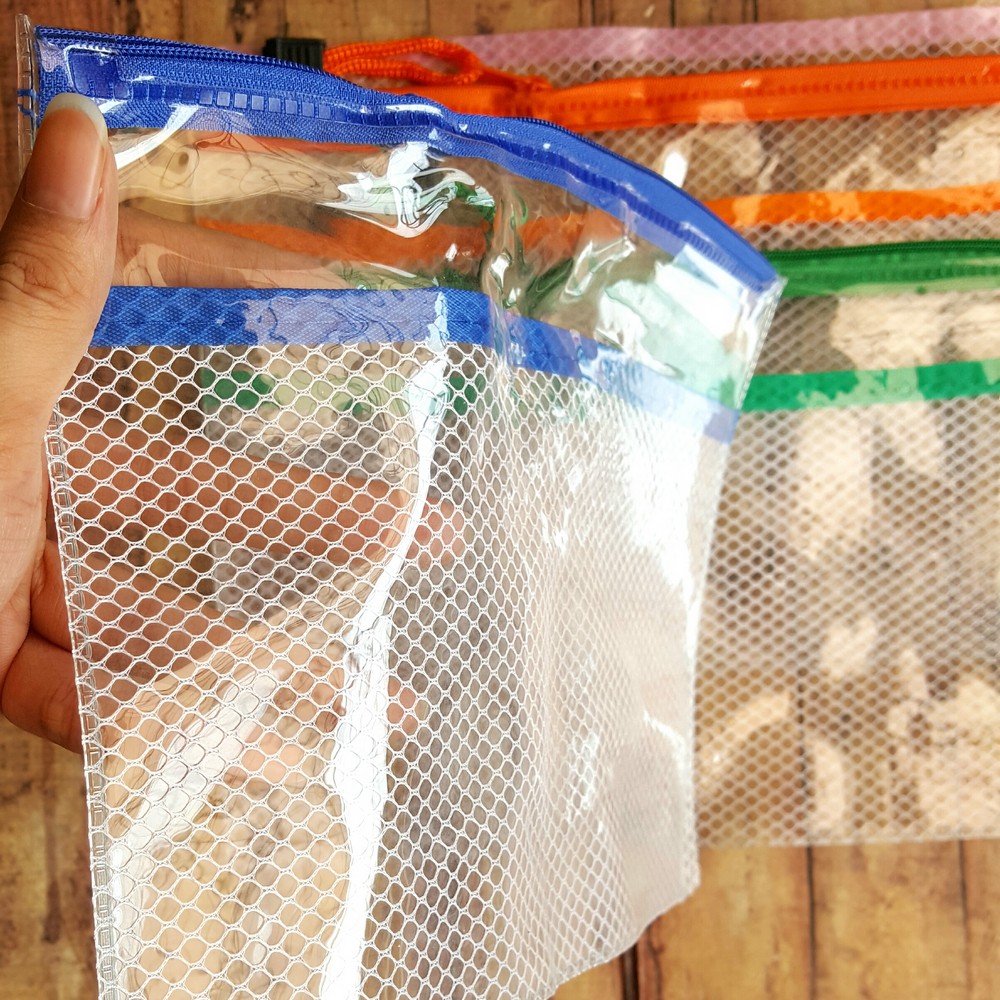 Trifelo Zipper Bag + Jaring A5 - Map Kantung - Map Plastik Resleting