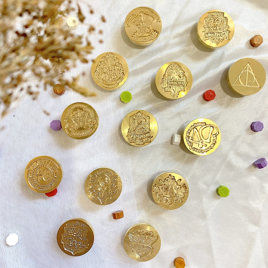 

Harry Potter HOGWARTS Wax Seal Stamp Vintage Round Stamp Head