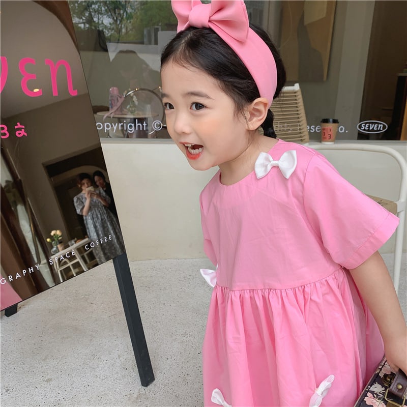 Promo !! Dress anak perempuan import / Dress four black ribbons Ukuran 2-3th / Dress anak trendy