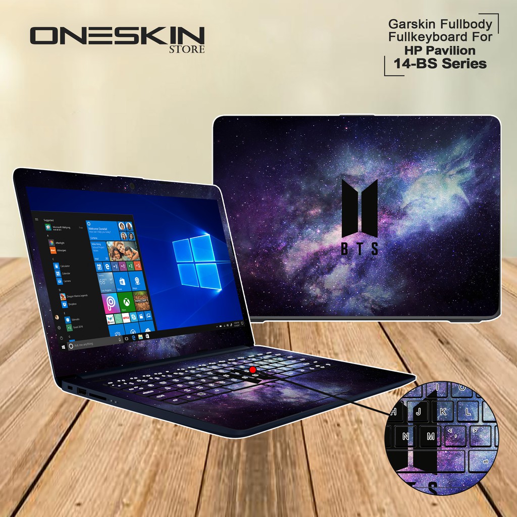 Garskin Laptop Cover HP 14-BS006TU 14-BS007TU 14-BS008TU 14-BS009TU 14-BS010TU Fullbody