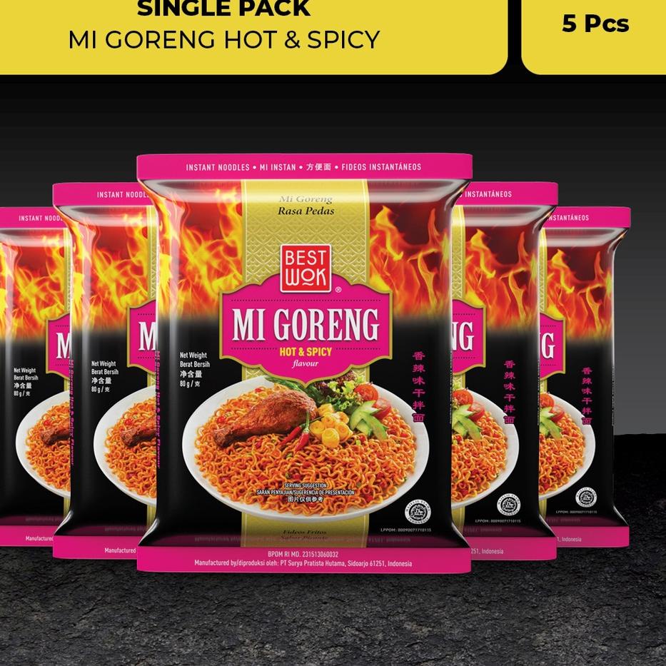 

BIG SALE/HARGA GROSIR >>/5.5 SALE/PROMO HARI INI/「Grosir」 Best Wok Mi Goreng Hot & Spicy Single Pack (5 pcs) Terlaku...