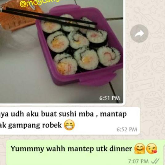 

HOT SALE|SQ29|Paket sushi nori 20 lembar + 1bambu makisu penggulung dry seaweed manjun takokaya halal