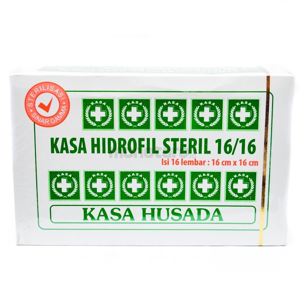 KASA HIDROFIL STERIL MURAH KASA HUSADA / KASA HEXA HUSADA 16X16cm