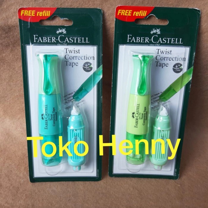 

Spesial Correction Tape Faber Castell Twist + Refill..... 5 Mm X 6 Meter Sale!!!