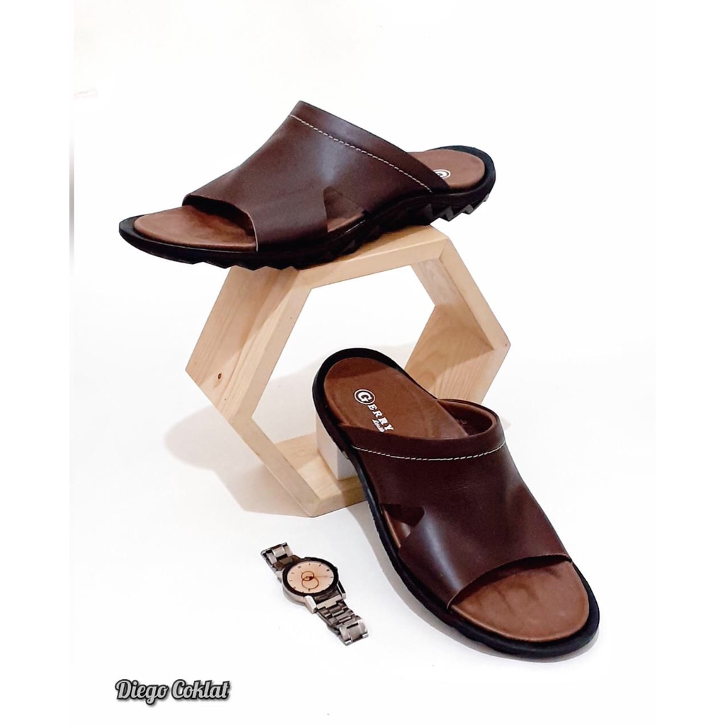 Sandal Cowo Kulit