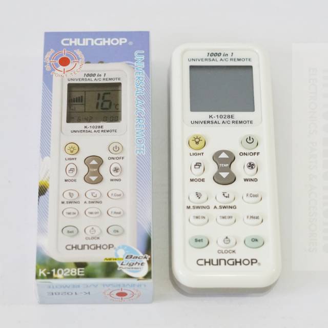 Remote Ac Universal Multi K-1028E A/C remote CHUNGHOP HM003 - ACS