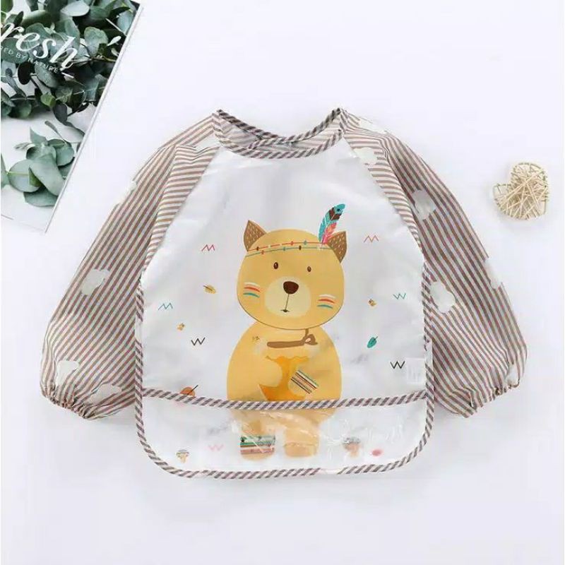 APRON ALAS MAKAN BAYI ANTI AIR / CELEMEK MAKAN BAYI DAN ANAK