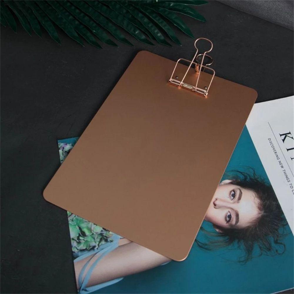 Agustina A5 Metal Clipboard Stationery Supply Alat Tulis Kantor File Organizer Collect Buku Klip Menu Bill Folder Dokumen Holder Tulisan Pad