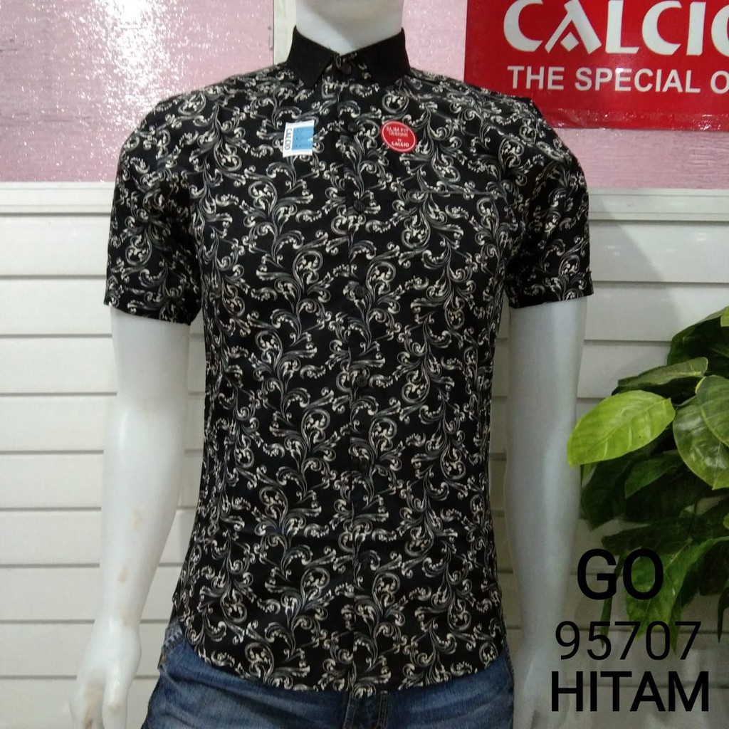 gof CALCIO SHIRT SLIMFIT Kemeja Cowok lengan pendek 100% original!