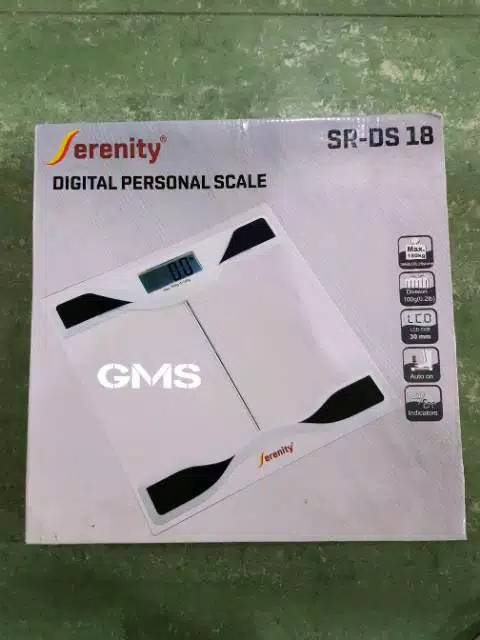 Timbangan Digital Serenity Model Kaca Transparant 180 kg