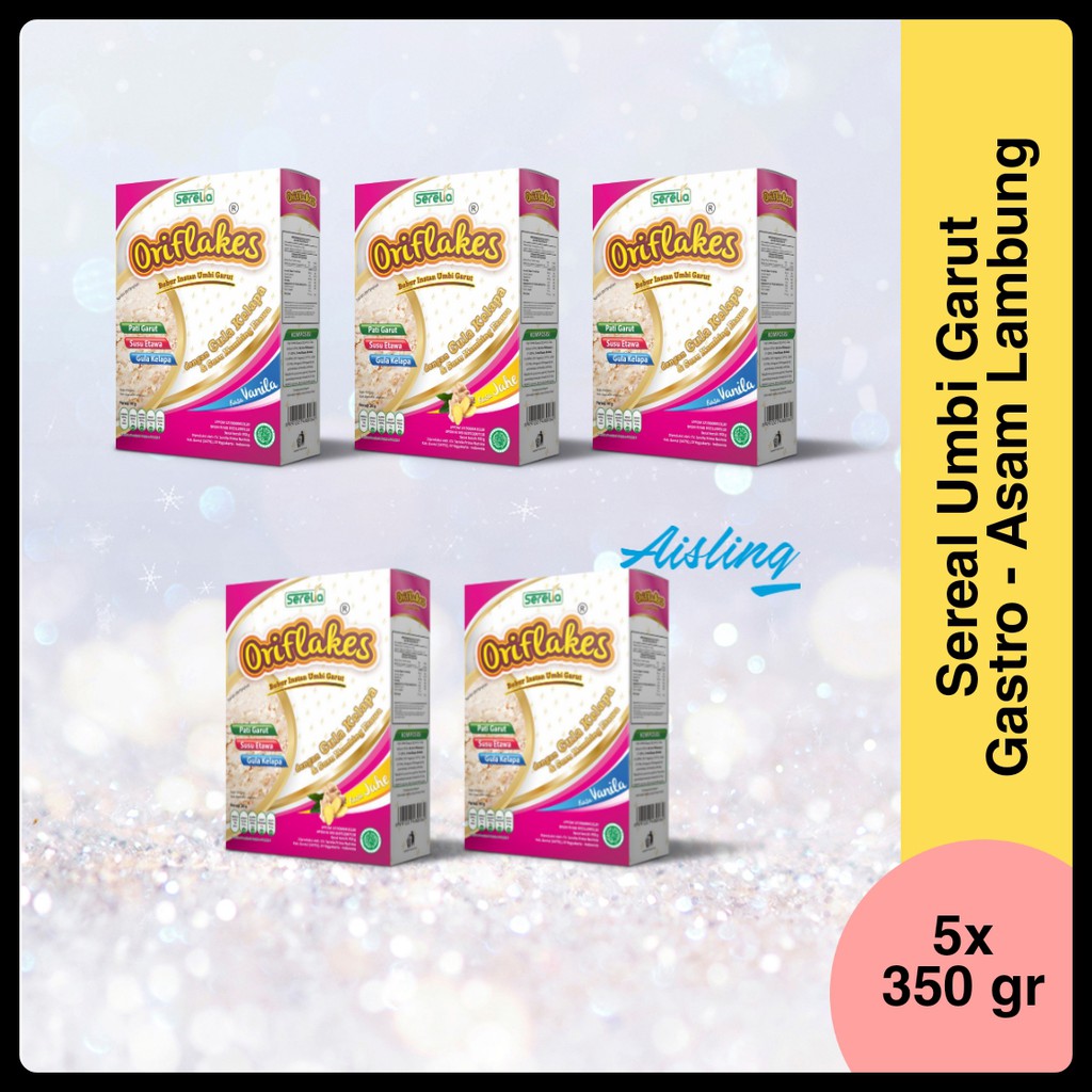 

[PROMO] Oriflakes asam lambung sereal umbi garut GASTRO 5 Box 350 gr susu oriflakes bubur oriflakes gaztro