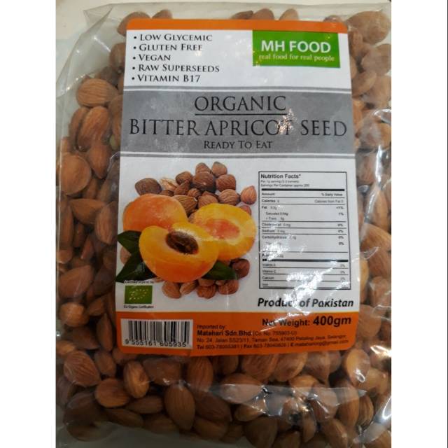 MH food organic bitter apricot seed 400 g