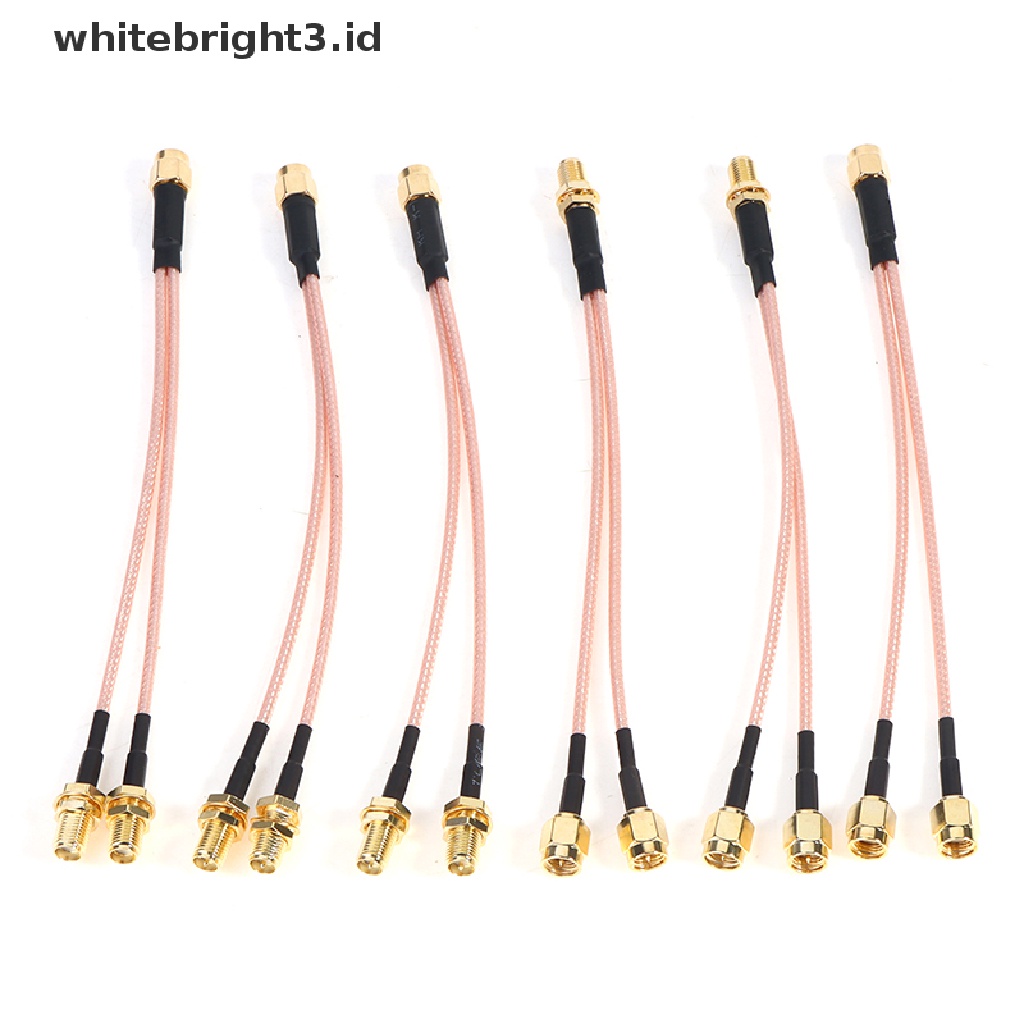 (whitebright3.id) Kabel Jumper Splitter Tipe Y SMA Male Ke 2 Female