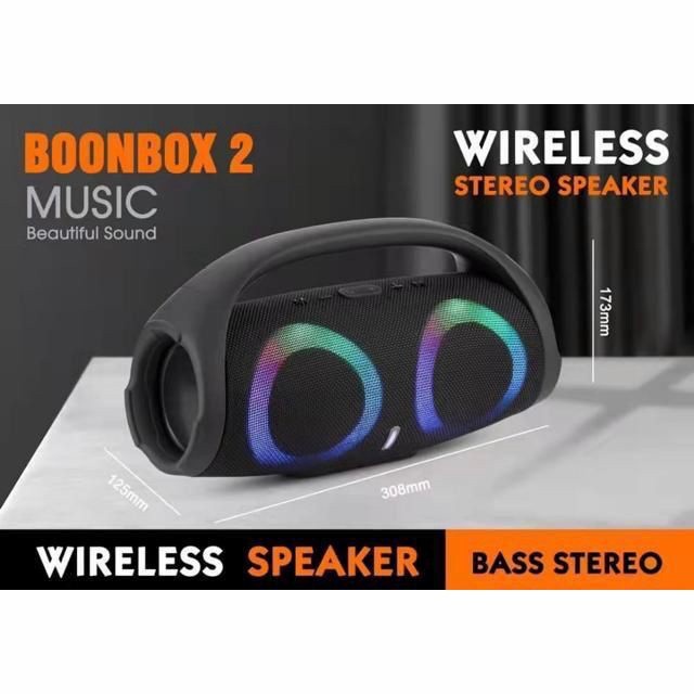 SPEAKER TWS BLUETOOTH BOONBOX2 B-15 RGB BOONBOX 2 WIRELESS B15 SPEAKER PORTABLE SPEAKER MUSIC BOX BLUETOOTH