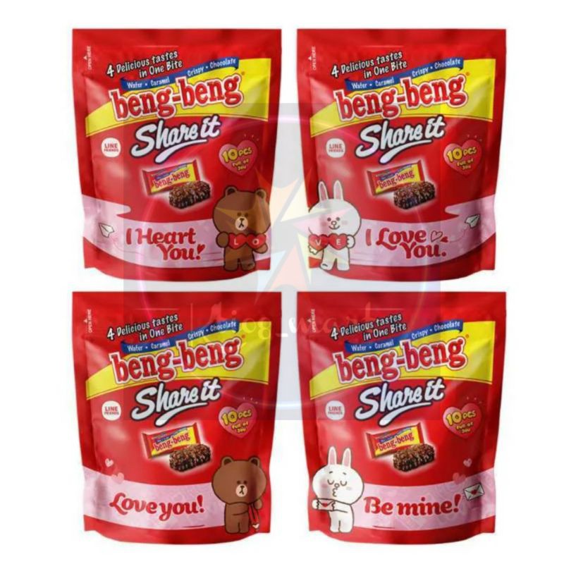 

Beng-beng share it edisi valentine/coklat beng-beng/isi 10 pcs