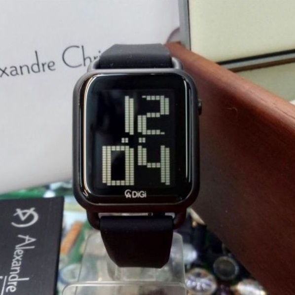 Jam Tangan Wanita Alexandre Christie Original AC 9332 AC9332 Digital Rubber Strap Garansi Resmi 1 Ta