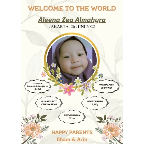 Desain edit foto bayi