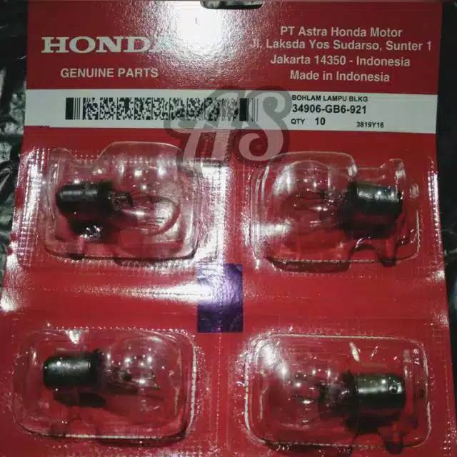 BOHLAM LAMPU STOP BELAKANG HONDA UNIVERSAL 12V21/6W GB6 HGP