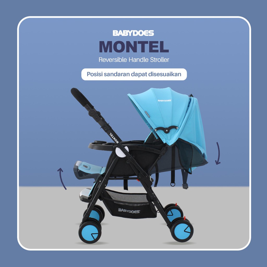 Babydoes Montel CH 2455 Reversible Stroller Kereta Dorong Bayi