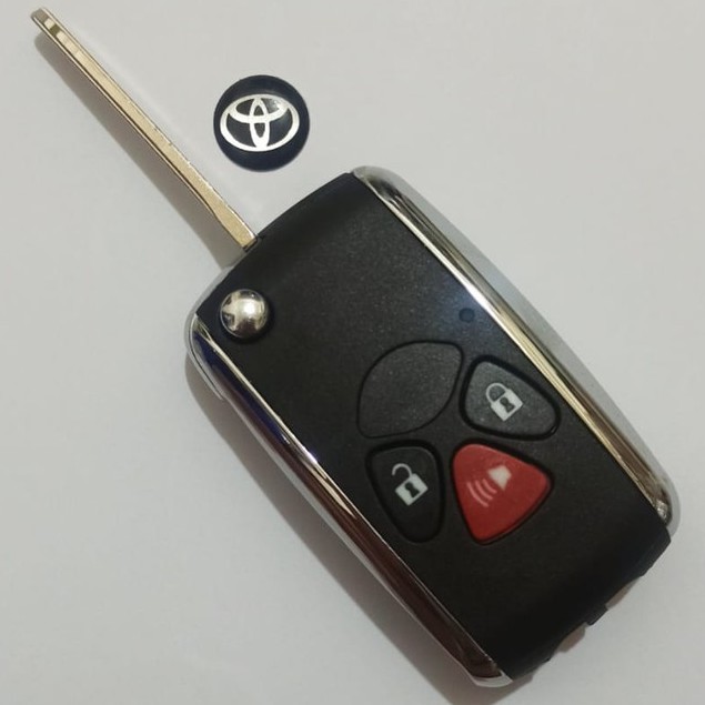 FLIP KEY KUNCI LIPAT TOYOTA INNOVA FORTUNER - CASING FLIPKEY KUNCI LIPAT INNOVA FORTUNER 3 TOMBOL