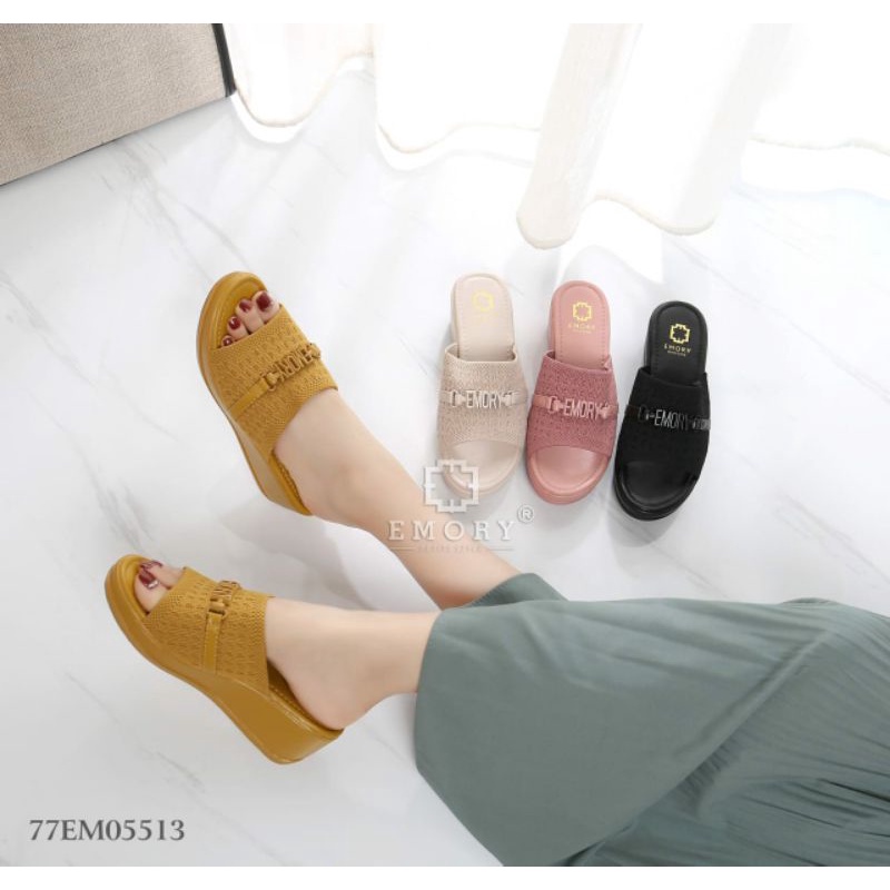 SANDAL EMORY Vernillion 77EMO5513 ORIGINAL BRAND #WEDGES