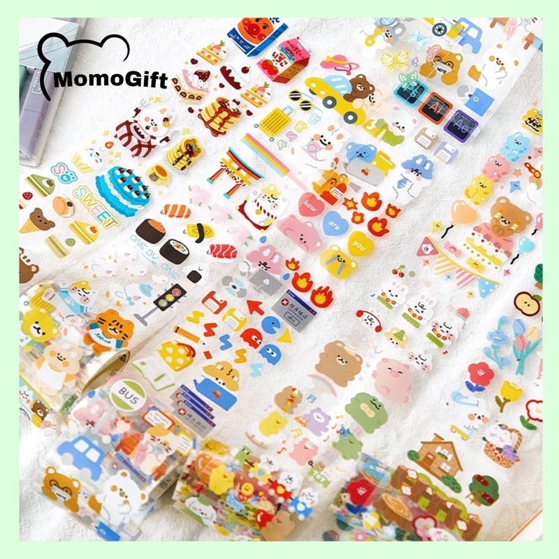 

Washitape Roll Aesthetic PVC Bening Motif Beruang WT09