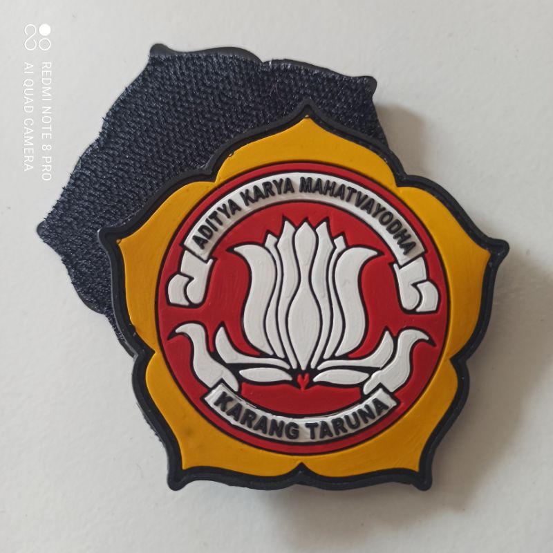 PATCH RUBBER KARANG TARUNA / TEMPELAN PEREKAT VELCRO AKSESSORIS