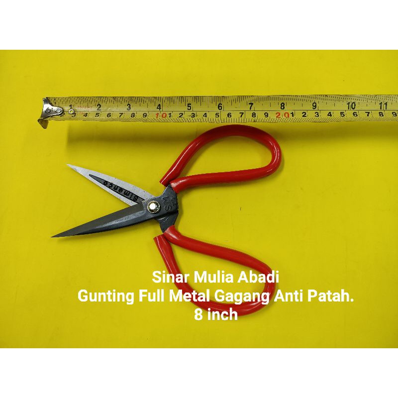 

Gunting SERBAGUNA Bahan Full Metal 8 inch SMC Tajam dan Gagang Anti Patah Gunting Kain