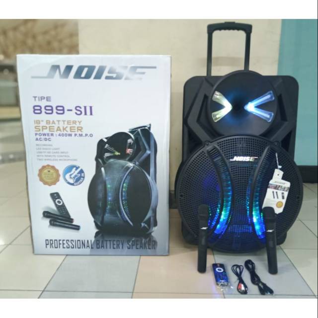 SPEAKER BLUETOOTH WIRELESS NOISE 18 INCH 2 MIC SUPER BASS