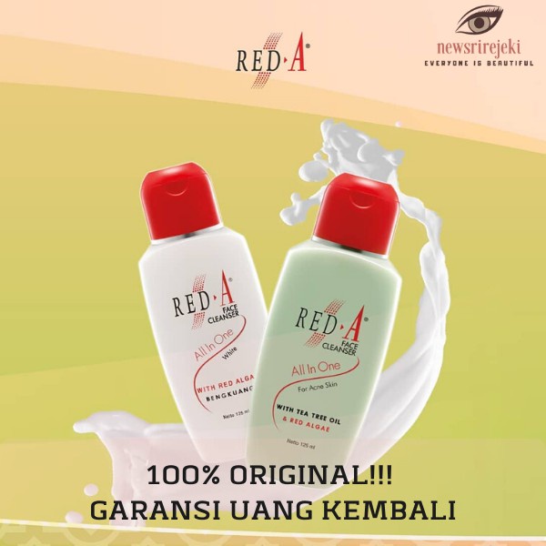 RED A Series BPOM Face Cleanser Facial Foam Face Tonic Moisturizer Eyebrow Cake Viva (VIC)