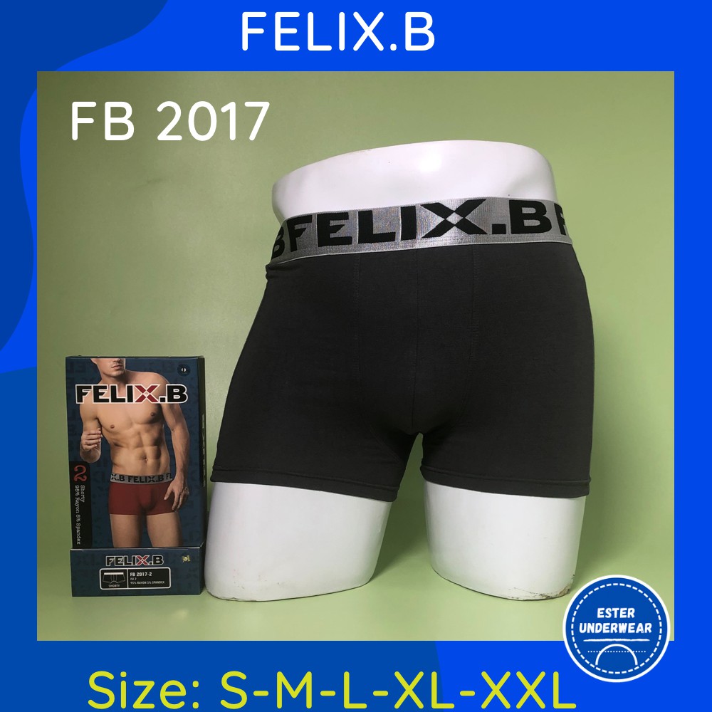 Celana Boxer Pria Felix.B FB 2017 ISI-2 PCS