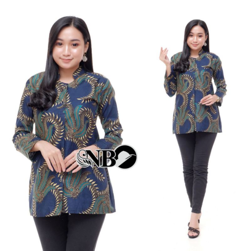 ATASAN BATIK KANTOR BLUS BATIK KANTOR