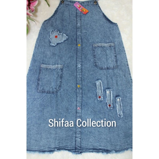 Baju Anak Perempuan / Baju Kodok Overall Anak Bahan Soft Jeans Ukuran M L XL