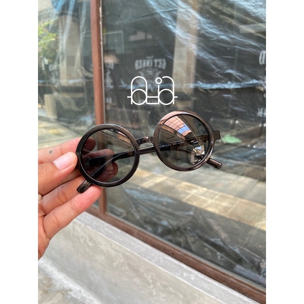 Kacamata Anak New Trend - Kacamata Anak Terbaru Unisex - Fashion Anak Terbaru Kacamata Bulat-Hitam kilap