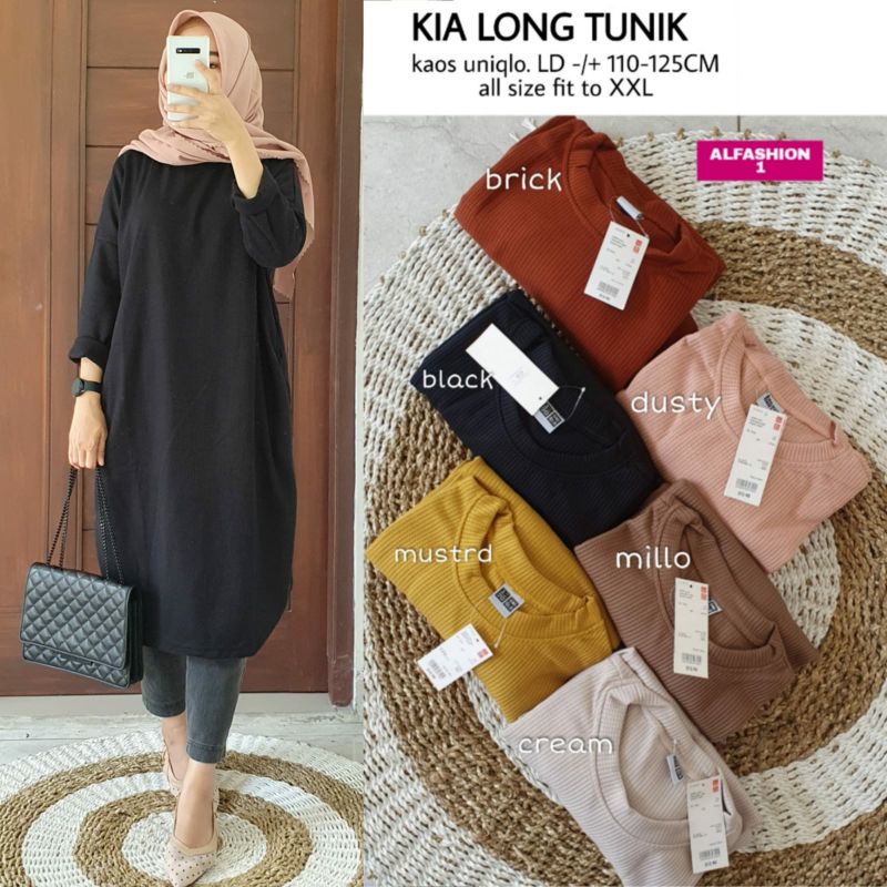 kia long tunik ori by alfashion
