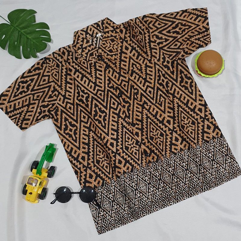 (BISA COD) KEMEJA BATIK ANAK LAKI-LAKI | baju batik anak laki-laki lengan pendek bisa buat seragam sekolah hari batik