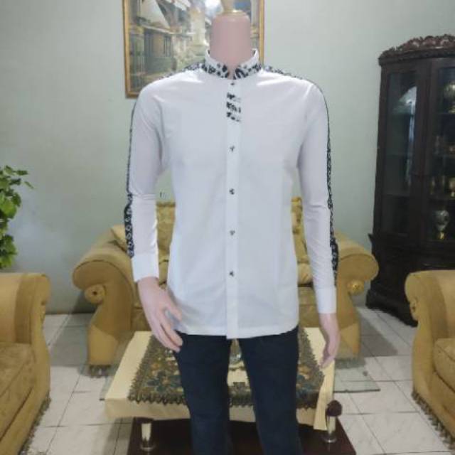 Baju Koko Pria Muslim Gus Azmi Syubbanul Muslimin Kombinasi Hadroh Azzahir Hilwa Ala Santri Terbaru!