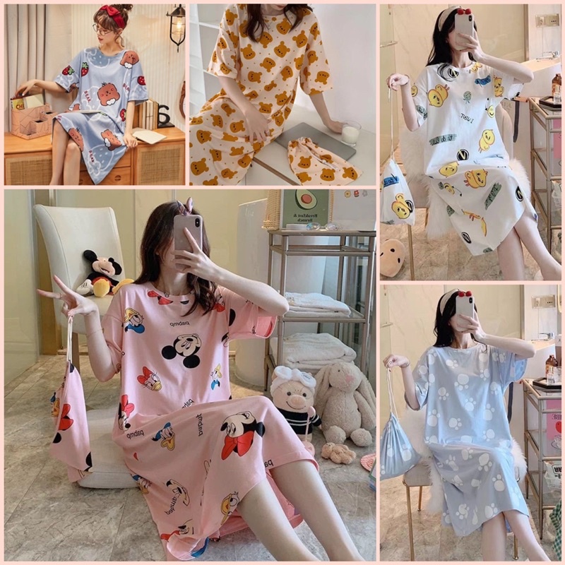 (PROMO) DASTER KEKINIAN HITS Wanita Premium / Baju Tidur Santai Wanita/ Daster Premium korea PART 3