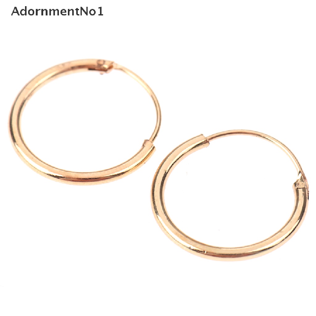 (AdornmentNo1) 3 Pasang / Set Anting Tusuk Bentuk Lingkaran Kecil Untuk Wanita