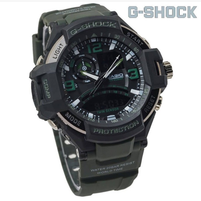 JAM TANGAN PRIA G-SHOCK CASIO GA-1000 PESAWAT SERI COLOR GS