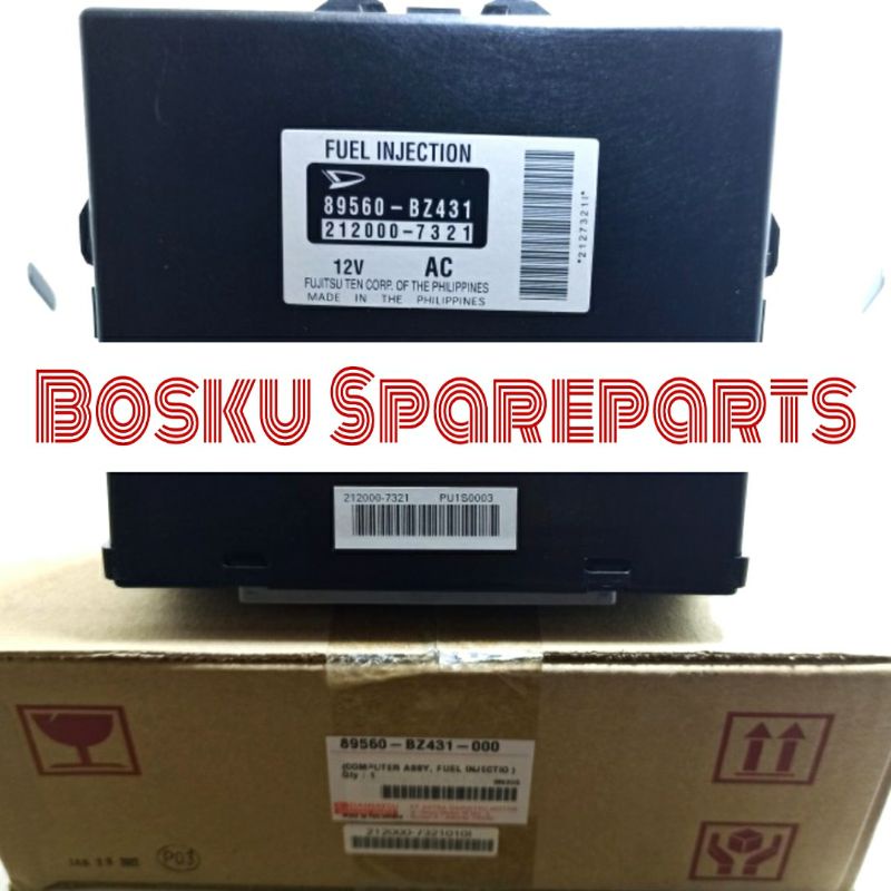 Ecu Komputer Computer Rush 2006-2012 Asli Original 89560-BZ430 89560-BZ431