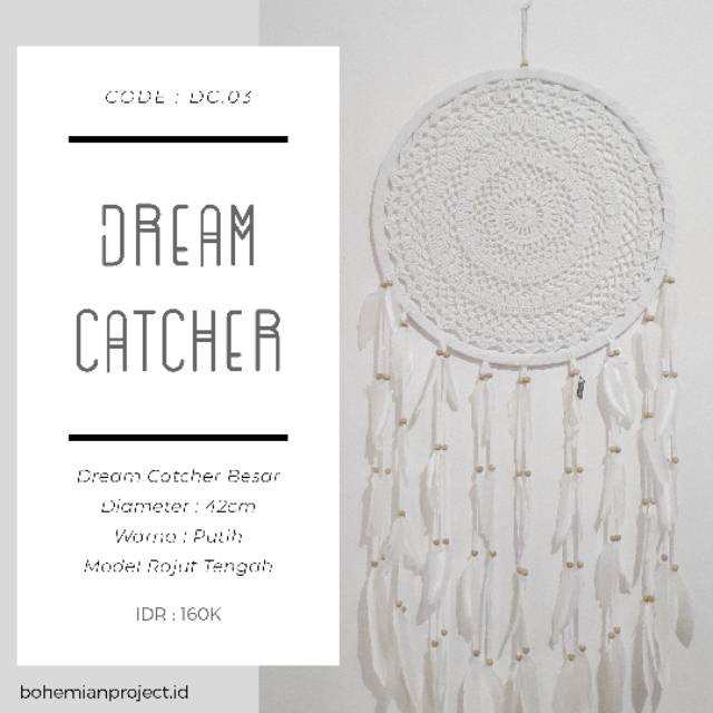 Hiasan Dinding Dream Catcher Besar 42cm Bandung