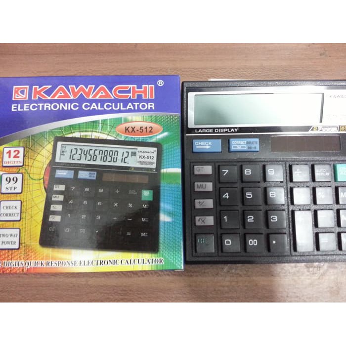 Mesin Kalkultaor Kawachi KX512 512 KX-512 12 Digit Hitung Cepat Berkualitas