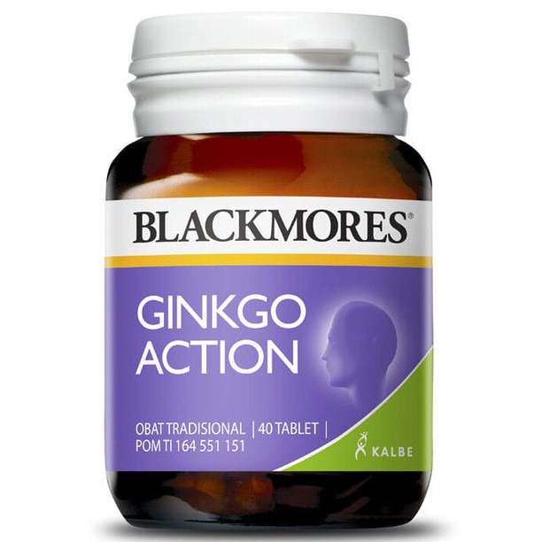 Blackmores Ginkgo Recall isi 30 / Action Isi 40 Tablets - BPOM Kalbe