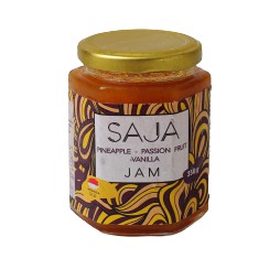 

SAJA JAM | SELAI BUAH HANDMADE RASA FUSION PINEAPPLE-PASSION FRUIT-VANILLA
